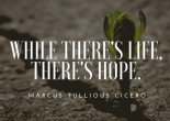 where there's life there's hope - cicero